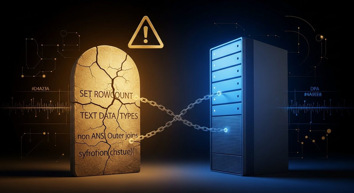 Be Mindful of Deprecated Features in SQL Servers